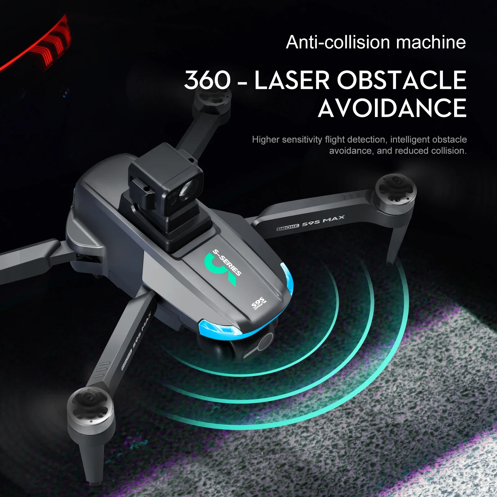 새로운 S9S MAX 미니 드론 4K 2축 PTZ HD - Drone Gps Mount 리뷰 및 가격