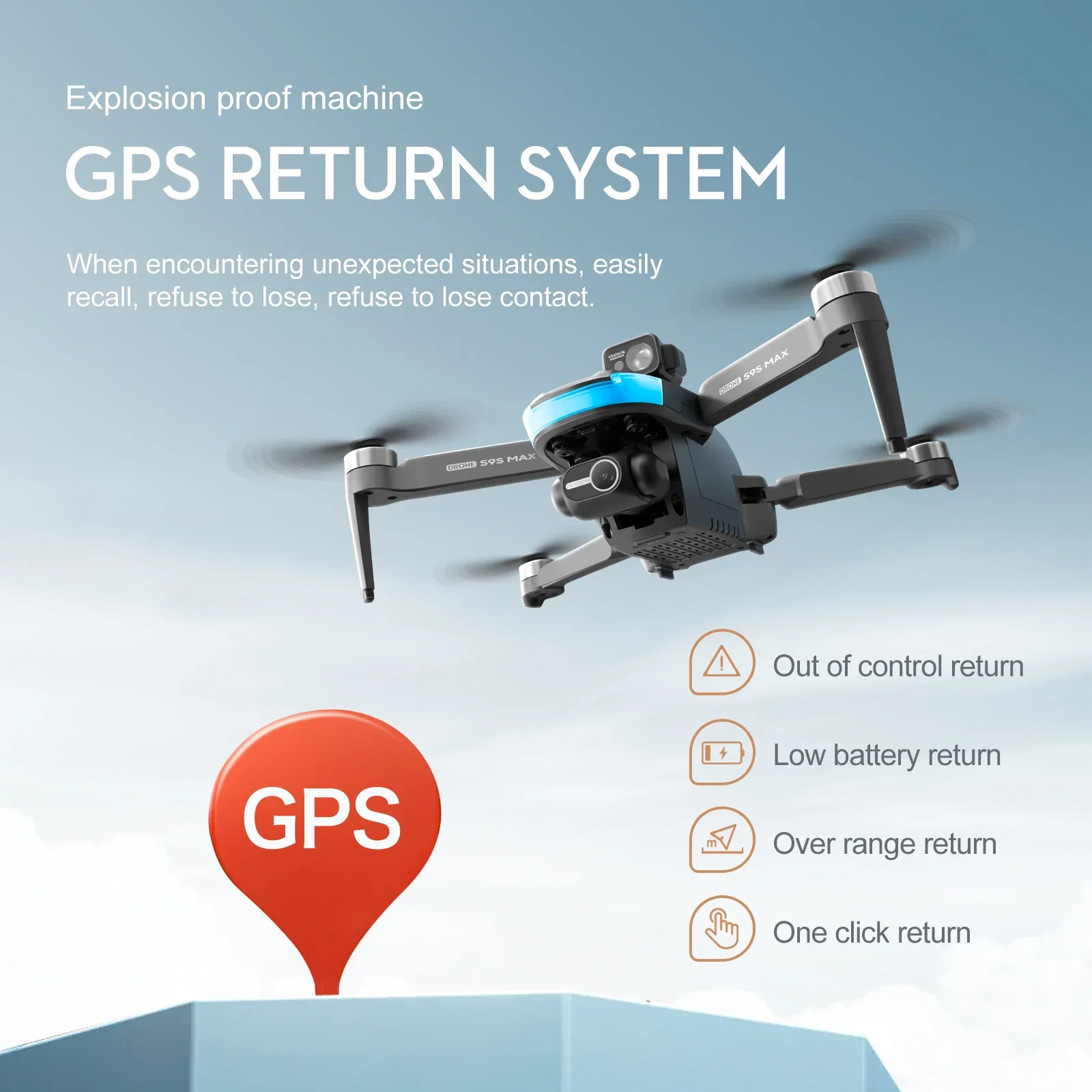 새로운 S9S MAX 미니 드론 4K 2축 PTZ HD - Drone Gps Mount 리뷰 및 가격