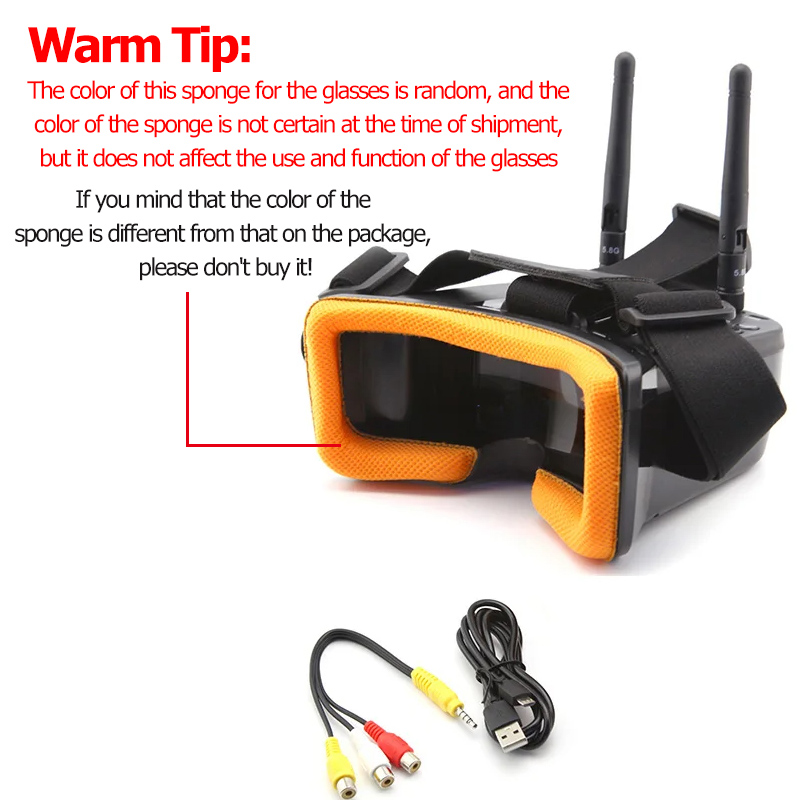 VR009 FPV 비디오 고글 3인치 480*320 L - Drone Antenna 리뷰 및 가격